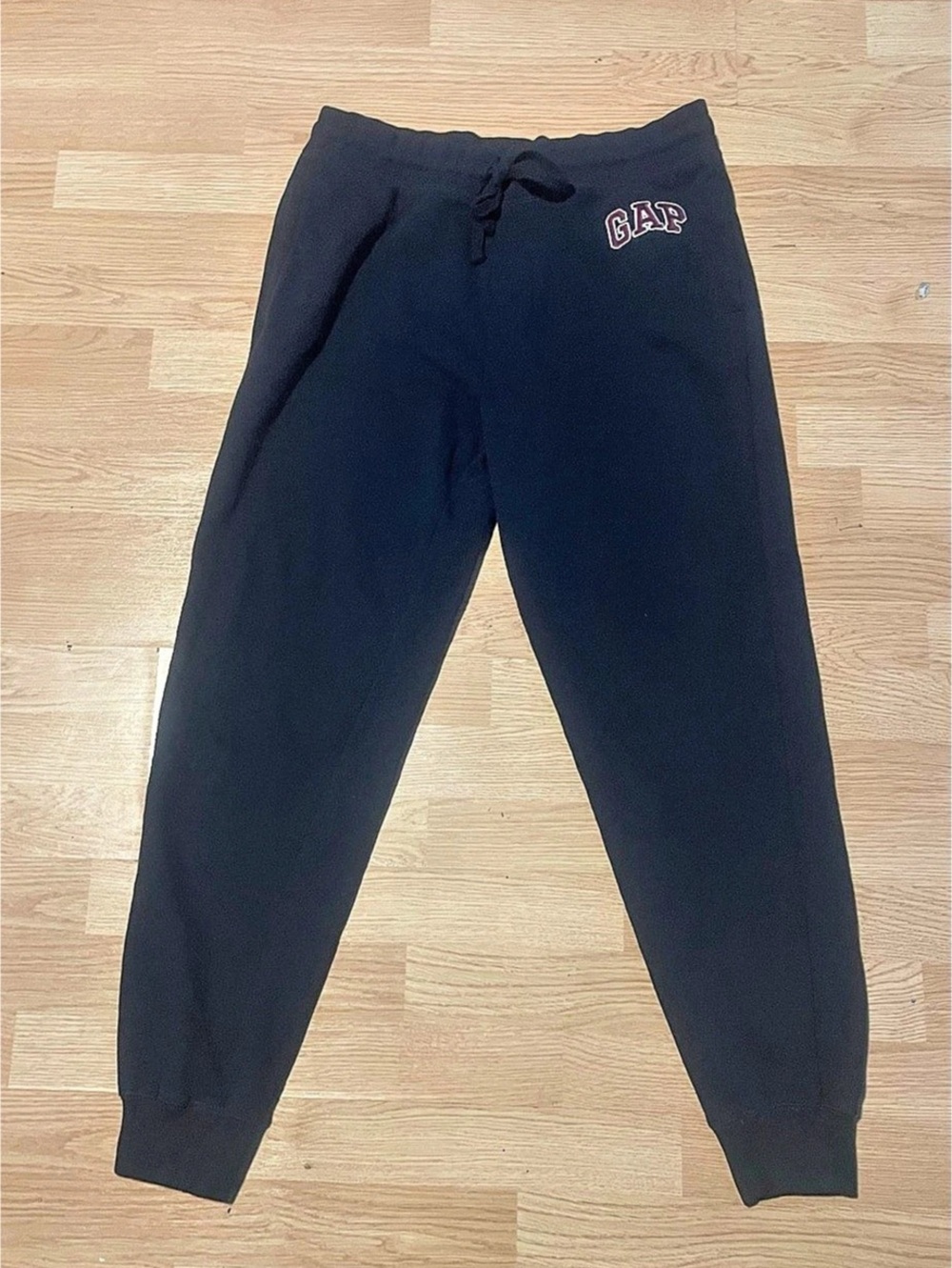 Gap Logo Fleece Joggers Black Jogger Sweatpants Size Large